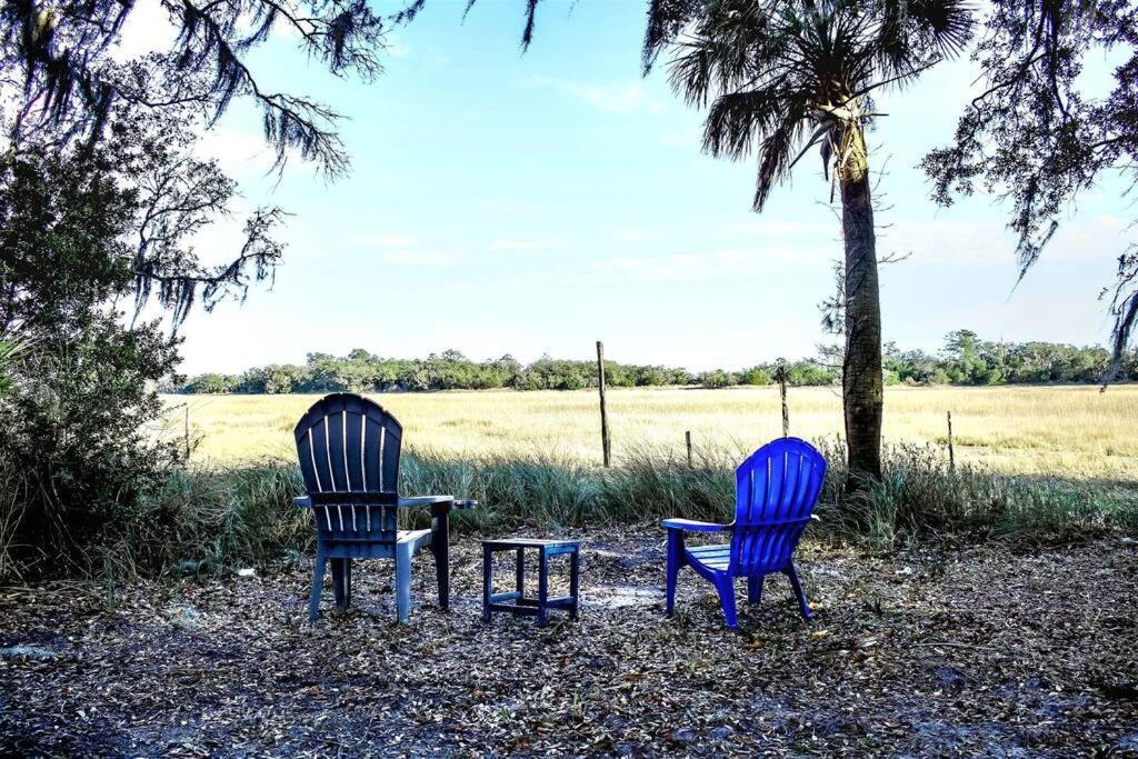 Frogmore Secluded Tiny House By The Marsh With Hunting Island Beach Pass מראה חיצוני תמונה